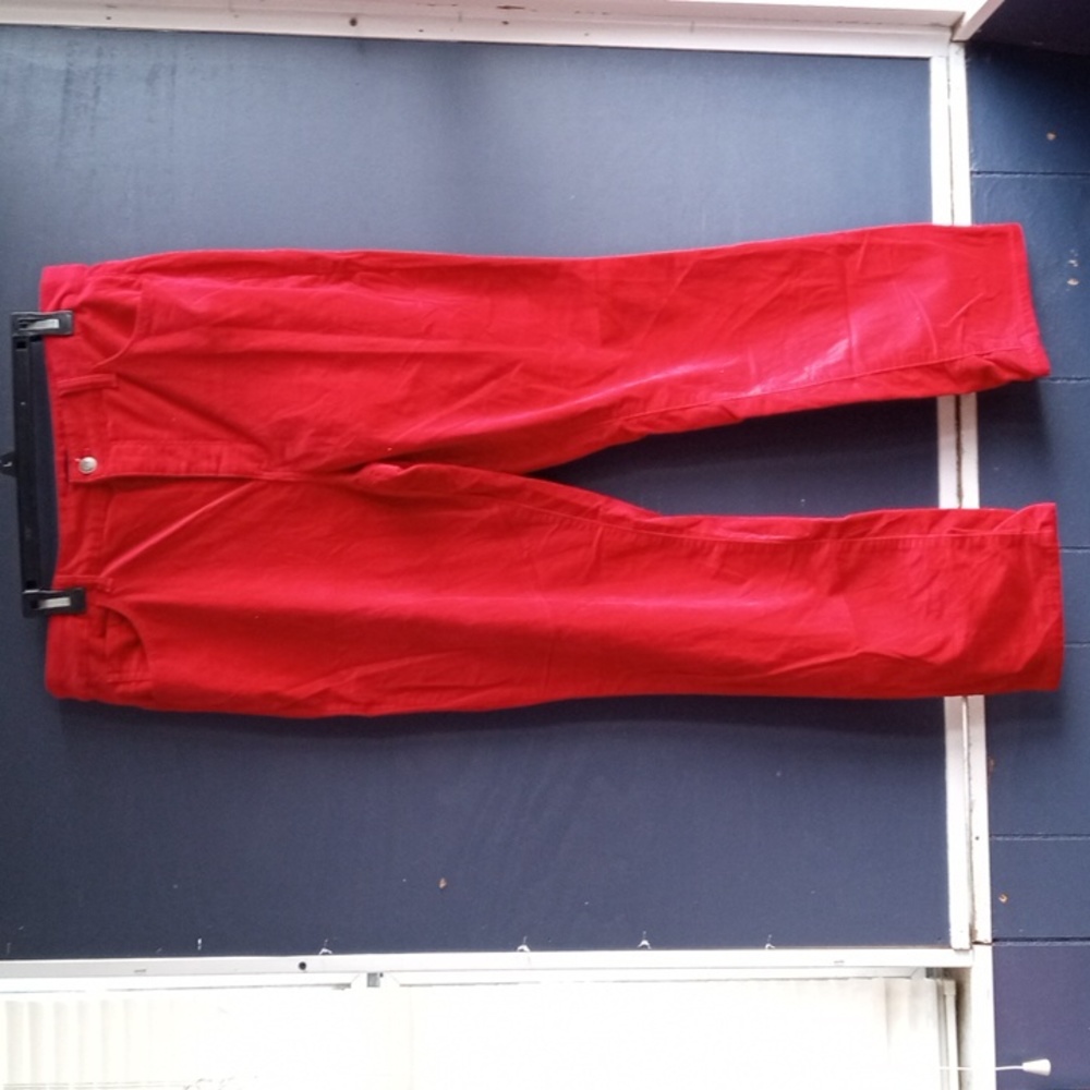 EUC Talbots Veleteen straight Leg Pant Red ♥️ Perfect Condition Size 14P